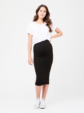 Ripe Black Maternity Pencil Skirt